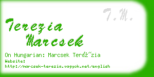 terezia marcsek business card